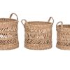 Cesta Set 3 Fibra Metal 36X36X37 Natural (2 Unidades)