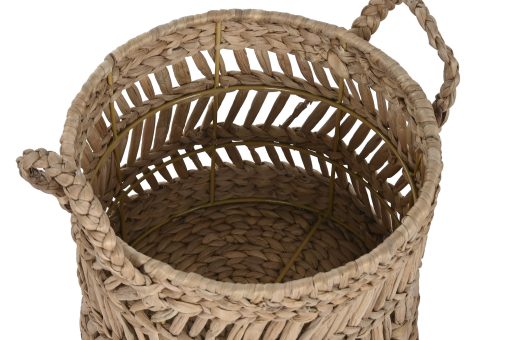 Cesta Set 3 Fibra Metal 36X36X37 Natural (2 Unidades) - Image 3