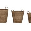 Cesta Set 3 Seagrass 43X43X40 Natural