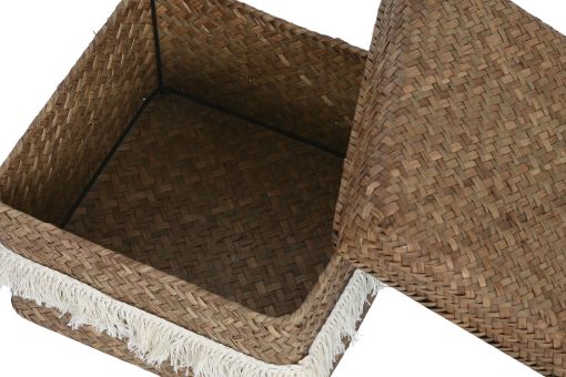 Cesta Set 4 Fibra 30X30X19 Decapé Natural (2 Unidades) - Image 3