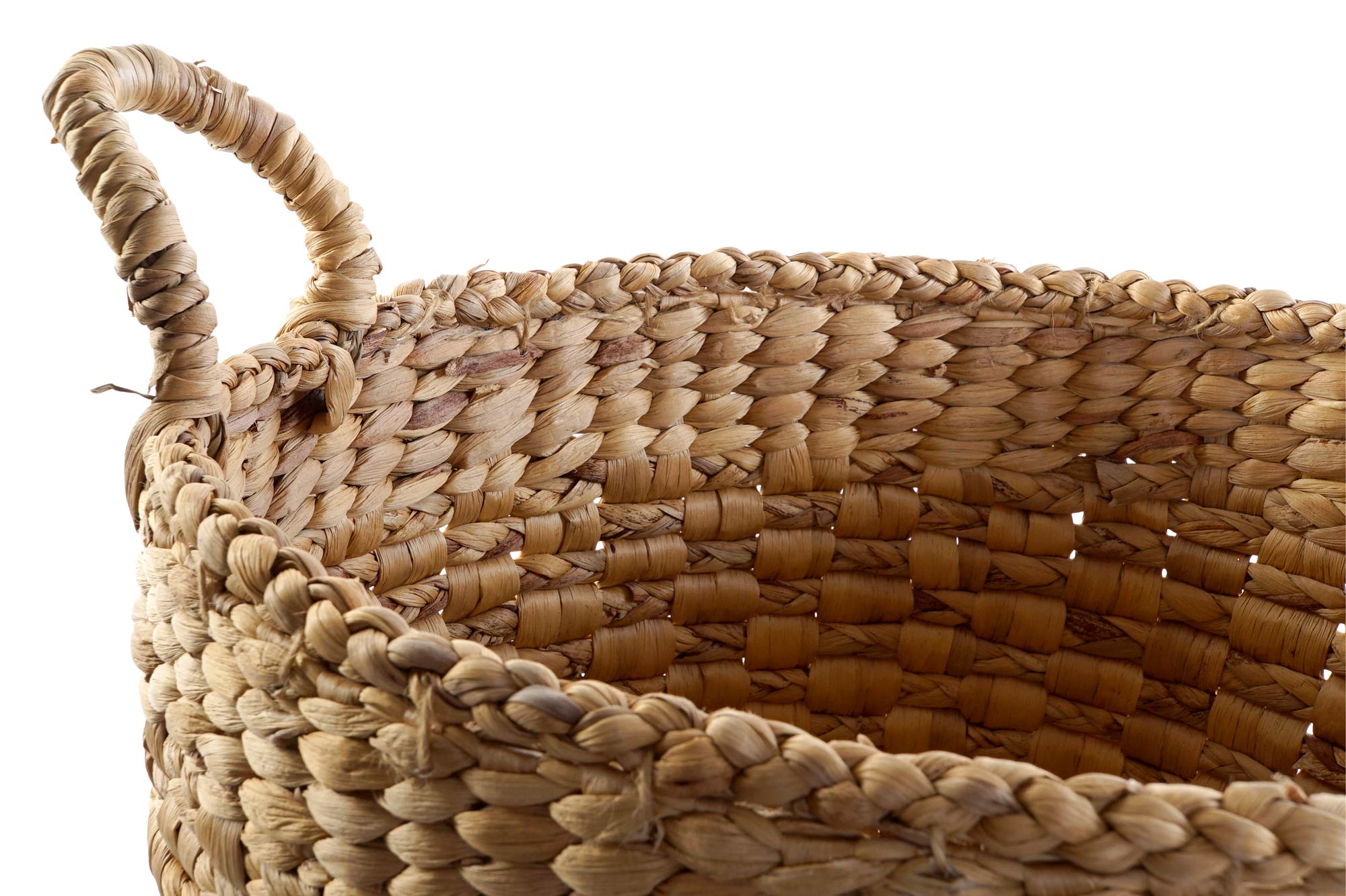 Cesta Set 4 Rafia 38X38X41 Natural Castanho - Image 3