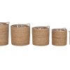 Cesta Set 5 Fibra 37X37X41 Natural