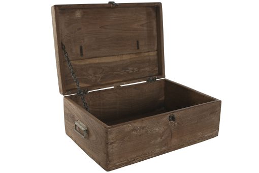 Cofre Madeira 46X31X31 Preto - Image 3