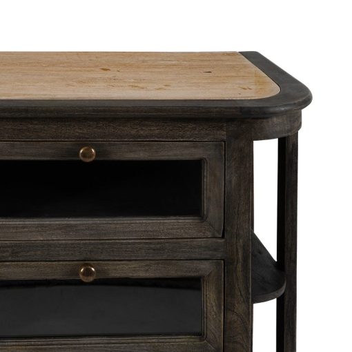Cómoda Mármore/Madeira Cozinha 155 X 51 X 88 Cm - Image 3