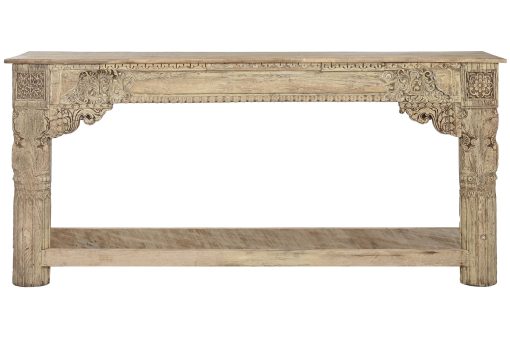 Consola Madeira Entalhada 194X44X91