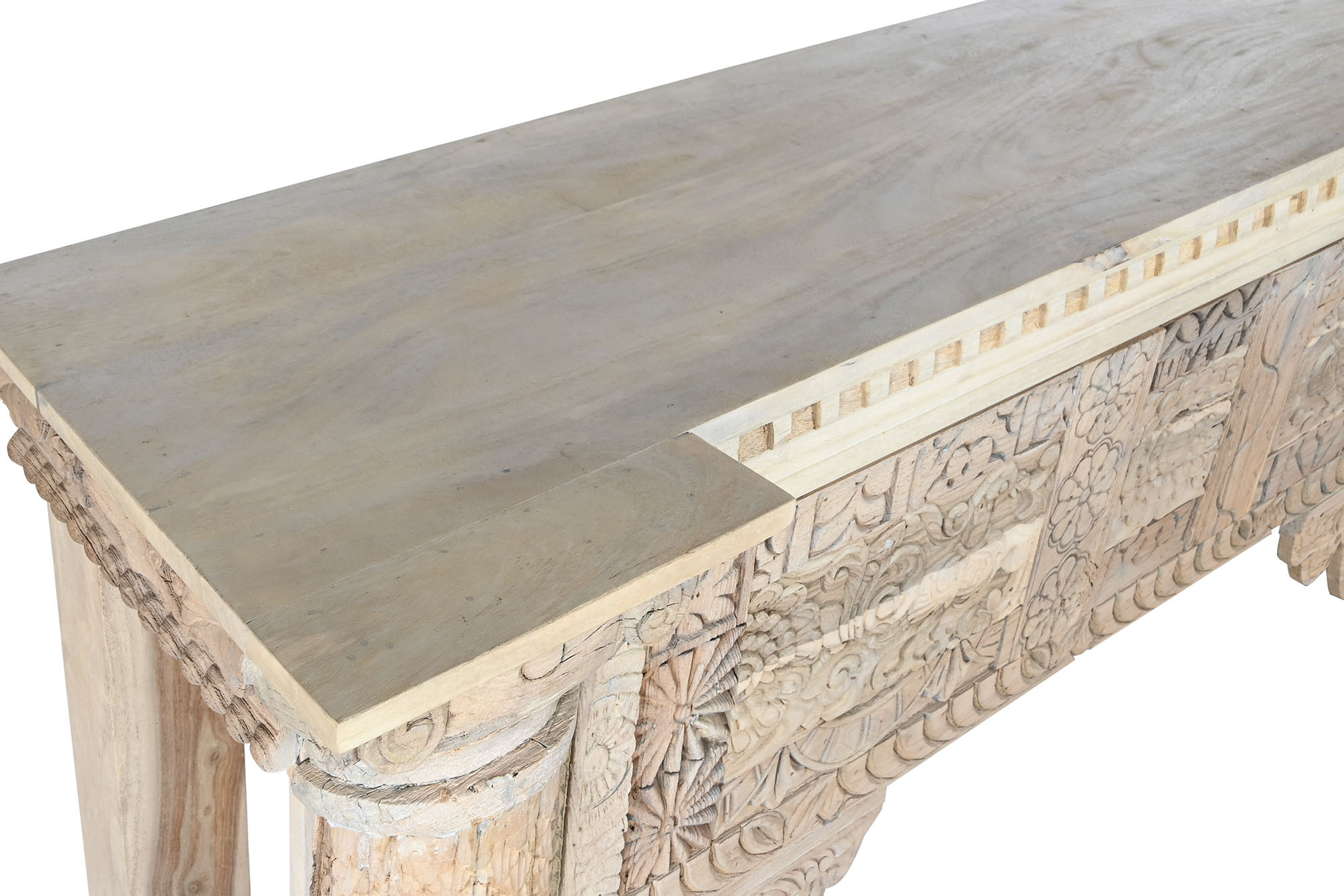 Consola Manga 182X54X91 Envelhecido Branco - Image 3