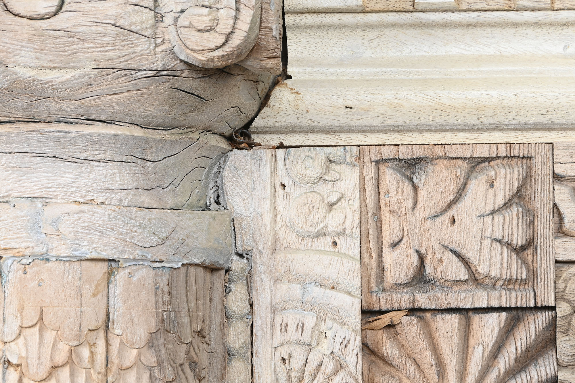 Consola Manga 182X54X91 Envelhecido Branco - Image 7