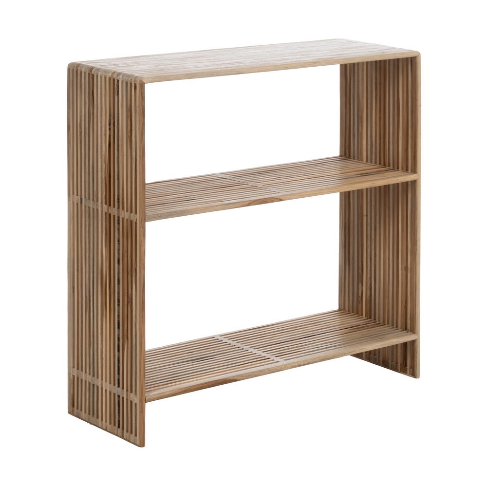 Consola Natural Madeira De Teca Entrada 85 X 30 X 85 Cm - Image 2