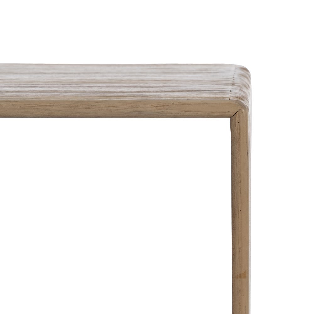Consola Natural Madeira De Teca Entrada 85 X 30 X 85 Cm - Image 5