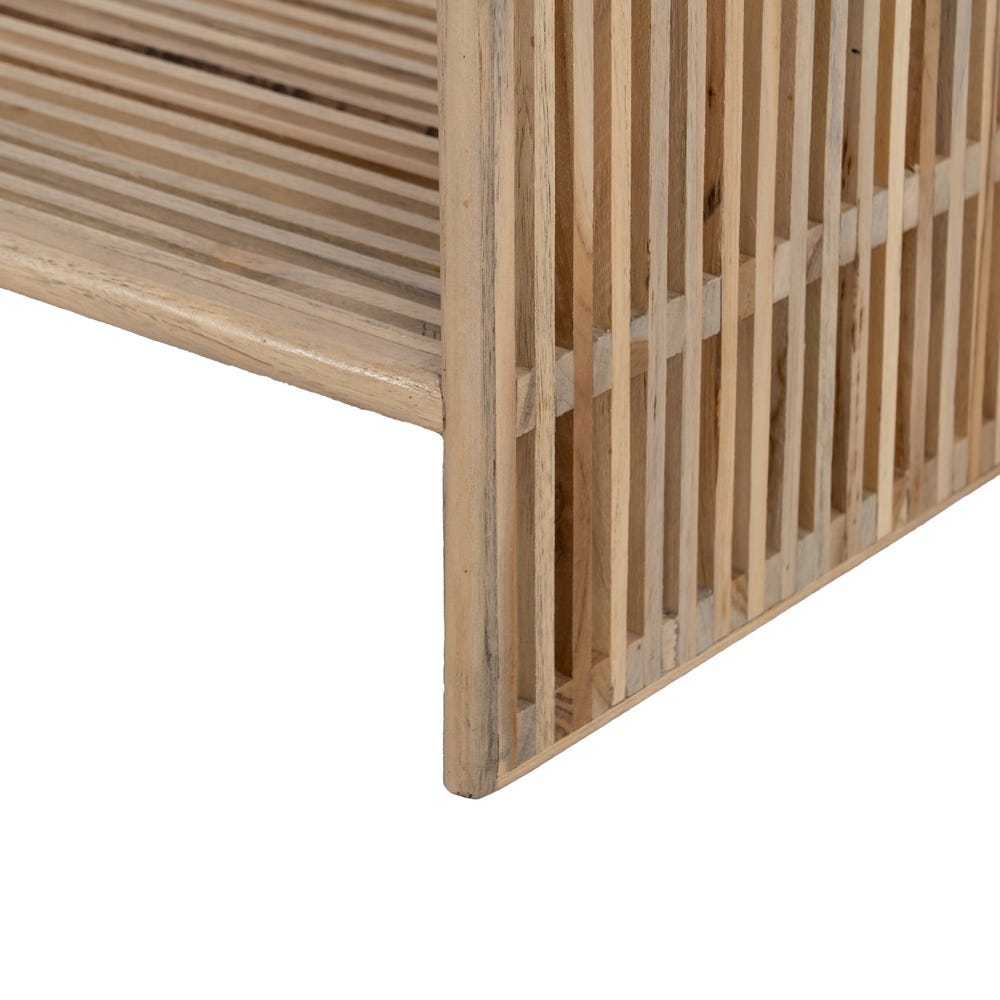 Consola Natural Madeira De Teca Entrada 85 X 30 X 85 Cm - Image 8