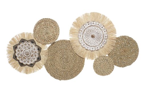 Decoraçao De Parede Fibra Metal 127
