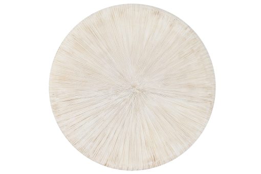 Decoraçao De Parede Manga 120X5X120 Decapé Branco