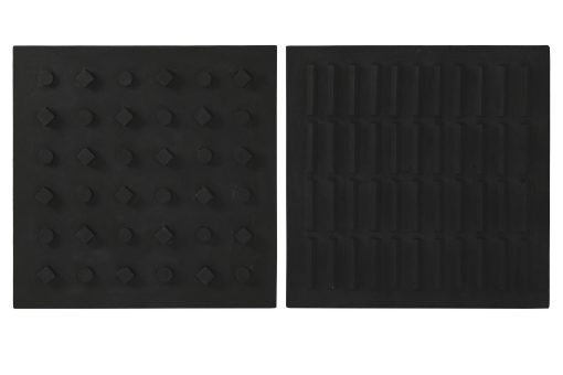 Decoraçao De Parede Mdf 80X5X80 Preto (2 Unidades)
