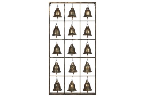 Decoraçao De Parede Metal 50X7,5X96,5 Sinos (2 Unidades) - Image 7