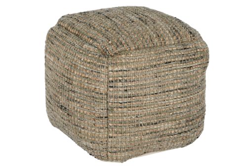 Descansa-Pés Lã Algod O 45X45X45 Castanho