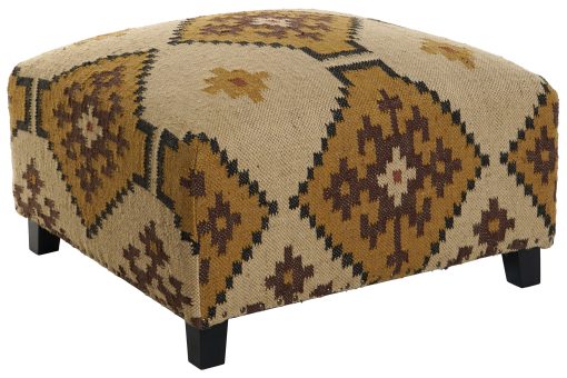 Descansa-Pés Lã Algod O 80X80X42 Kilim