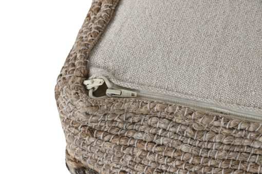 Descansa-Pés Rafia L 45X45X45 Hecho A Mano (2 Unidades) - Image 6