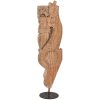 Escultura Madeira 20X15X95