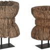 Escultura Madeira Ferro 36X36X55