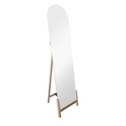 Espelho De Vestir Pinheiro Vidro 40X10X160 Natural (2 Unidades)
