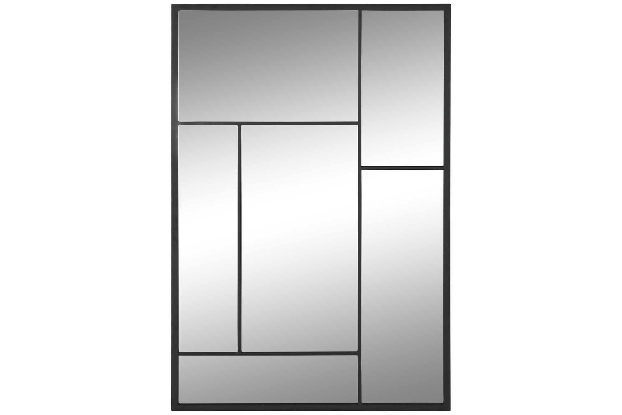 Espelho Ferro Vidro 60X2X90 Preto (2 Unidades)