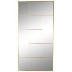 Espelho Ferro Vidro 90X2X180 Dourado