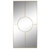 Espelho Ferro Vidro 90X2X180 Dourado