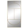 Espelho Ferro Vidro 90X2X180 Dourado
