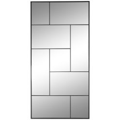 Espelho Ferro Vidro 90X2X180 Preto