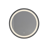 Espelho Led Alum Nio 80X2X80 T Til Preto (2 Unidades)