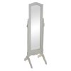 Espelho Madeira 54X50X170 Closet Natural Branco
