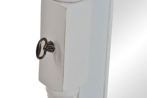 Espelho Madeira 54X50X170 Closet Natural Branco - Image 3