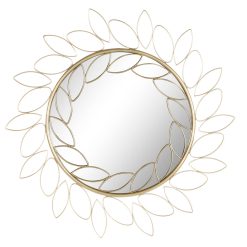 Espelho Metal Espelho 80X2X80 Dourado