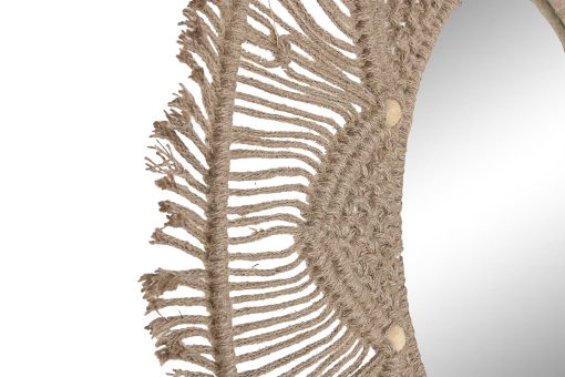 Espelho Rafia Vidro 76X1X76 Natural (2 Unidades) - Image 7
