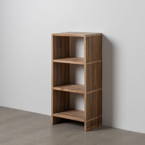 Estante Natural Madeira De Teca Room 54 X 35 X 116 Cm