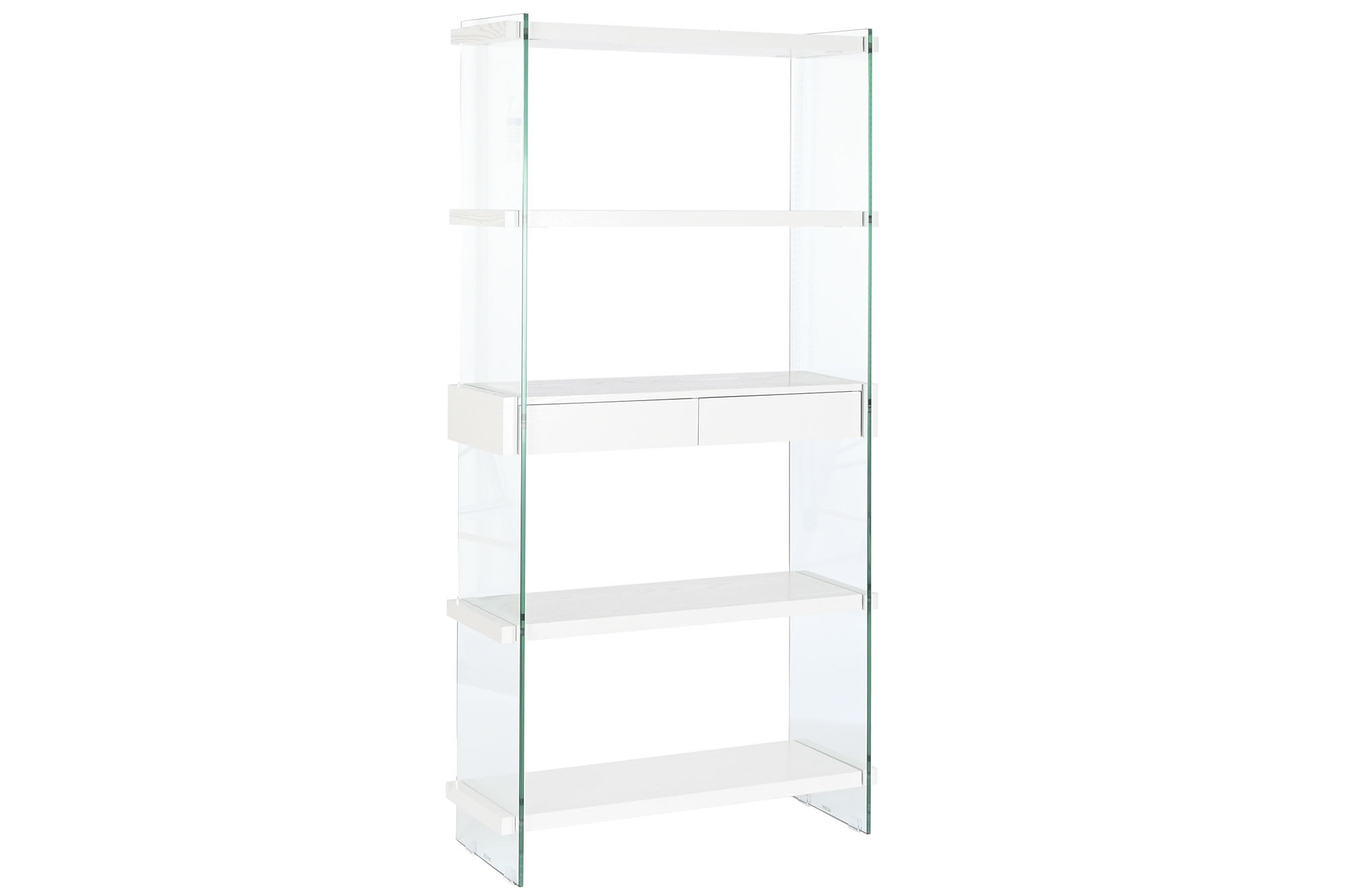 Estante Vidro Mdf 90X35X180 Temperado Branco - Image 2