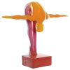 Figura Resina 55X17X45 Atleta Multicor
