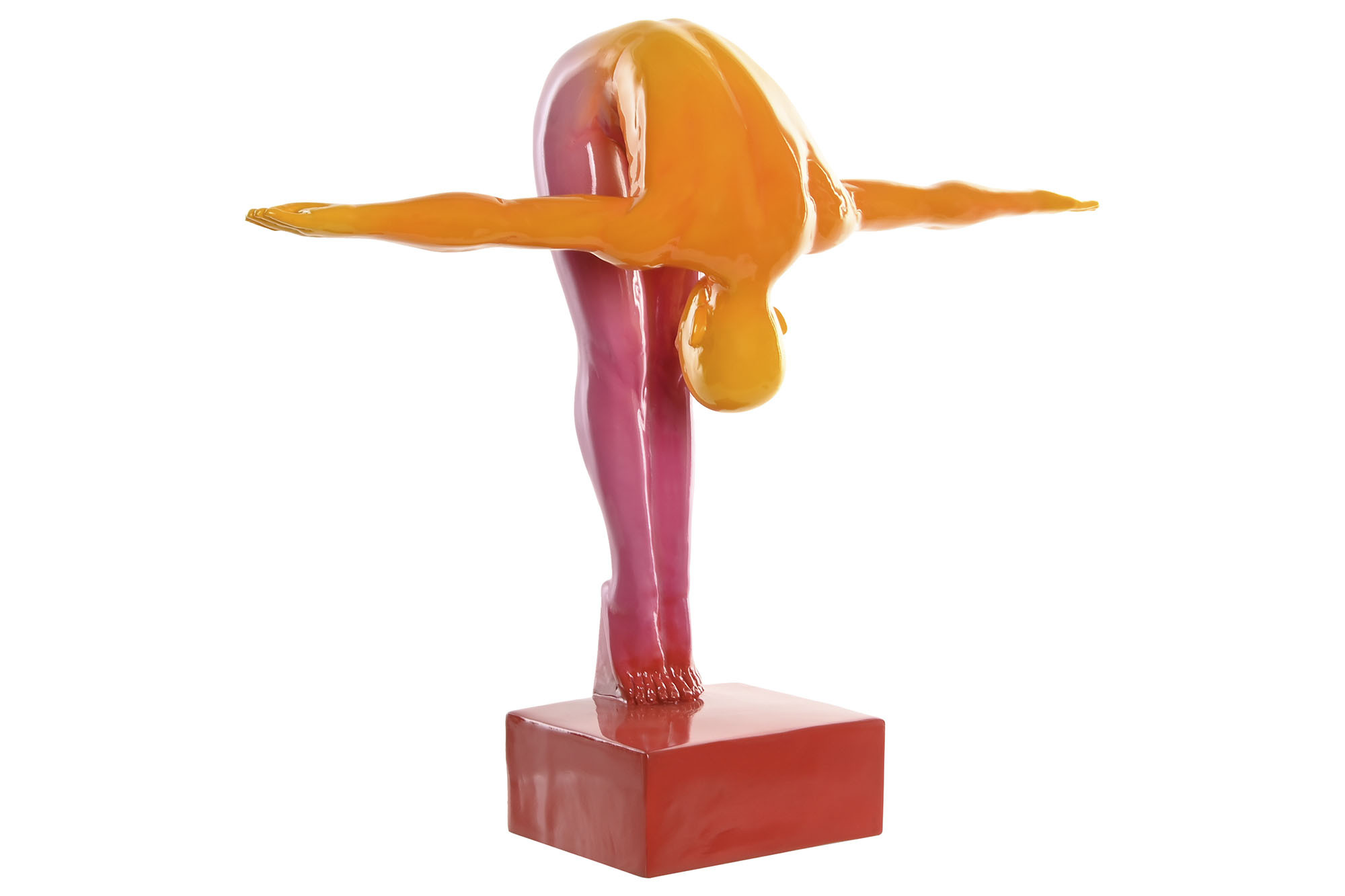 Figura Resina 55X17X45 Atleta Multicor