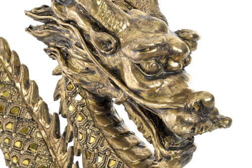 Figura Resina Espelho 52X14X32 Drag O Dourado - Image 2
