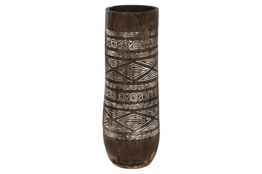 Floreiro Madeira 20X20X90 Castanho