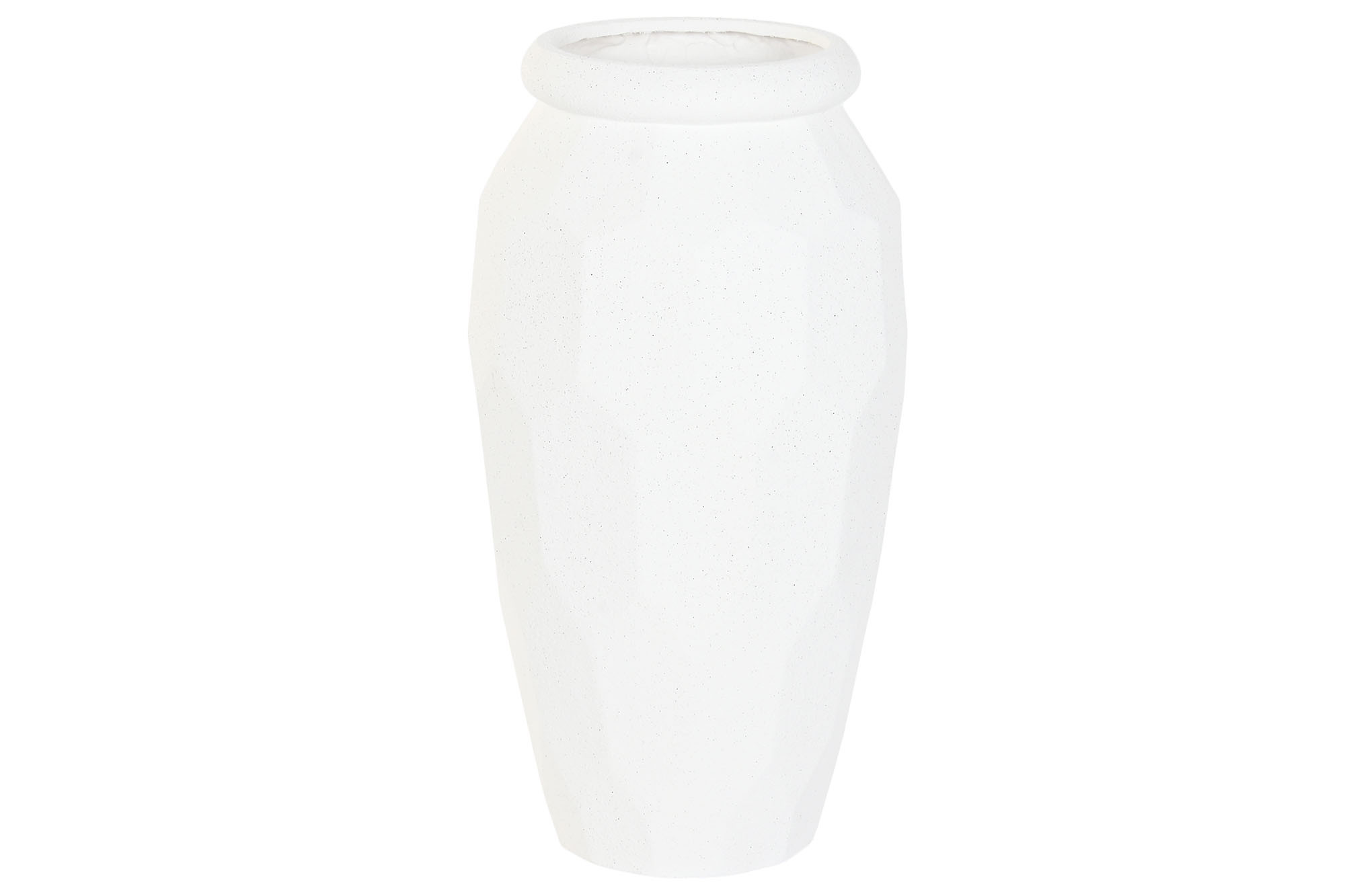 Floreiro Magnésia 47X47X61 Rugoso Blanco Roto