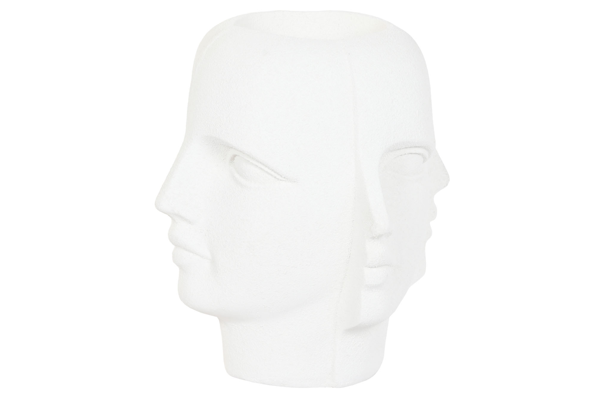 Floreiro Magnésia 49X49X50 Cara Rugoso Branco - Image 3