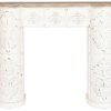 Frontal Chaminé Abeto Mdf 128X28X114 Branco