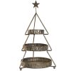 Fruteira Metal 43X43X79 3Est. Rvore Envelhecido