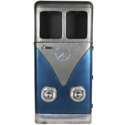 Garrafeira Metal 71X43X152 Carrinha Azul