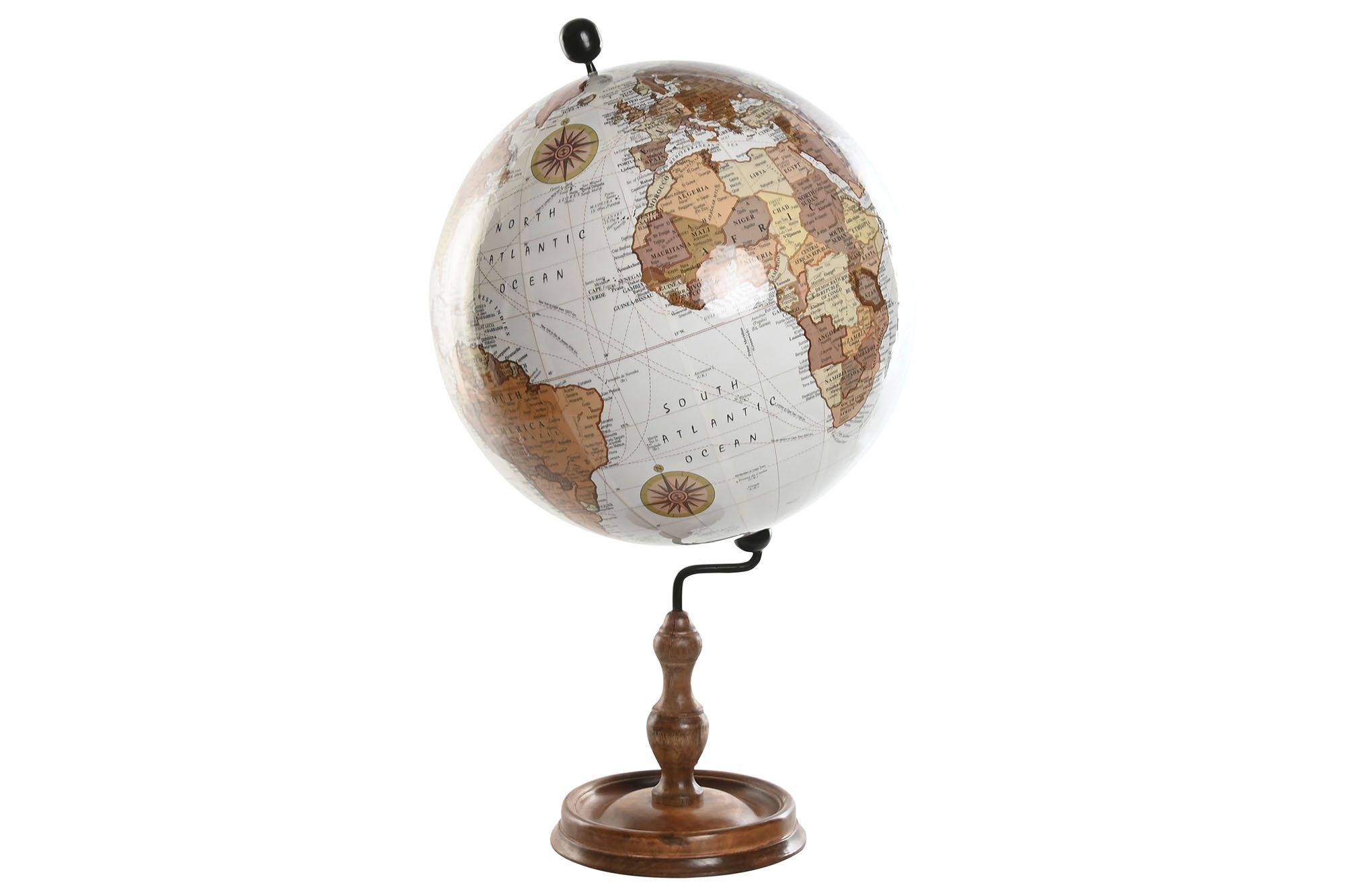 Globo Terrestre Manga 45X45X80 Castanho