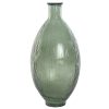 Jarro Cristal Reciclado 30X30X59 Listrado Verde