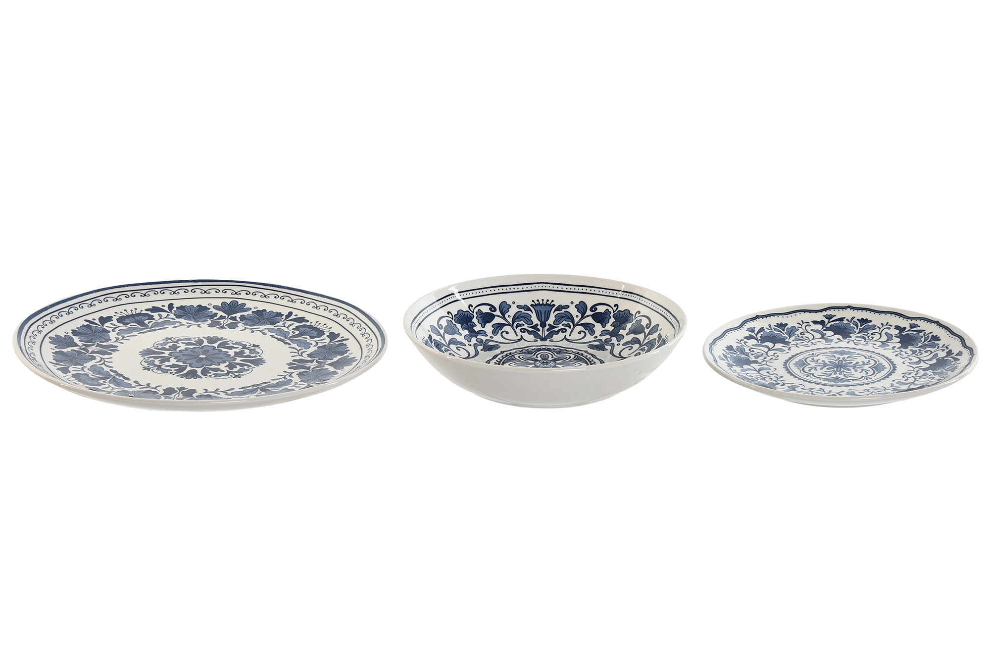 Loiça Set 18 Porcelana 27X27X2 Åtnica Azul (2 Unidades) - Image 5