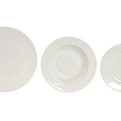 Loiça Set 18 Porcelana 27X27X2 Cl Ssica Branco (2 Unidades)