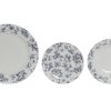 Loiça Set 18 Porcelana 27X27X2 Floral Azul (2 Unidades)